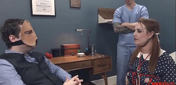 Bdsm skank throating dick